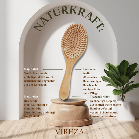 VIREZA - Bambus Haarbürste